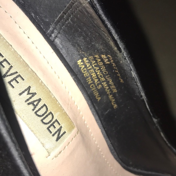 Steve Madden Satin Rhinestone Pump Heels - Picture 6 of 7